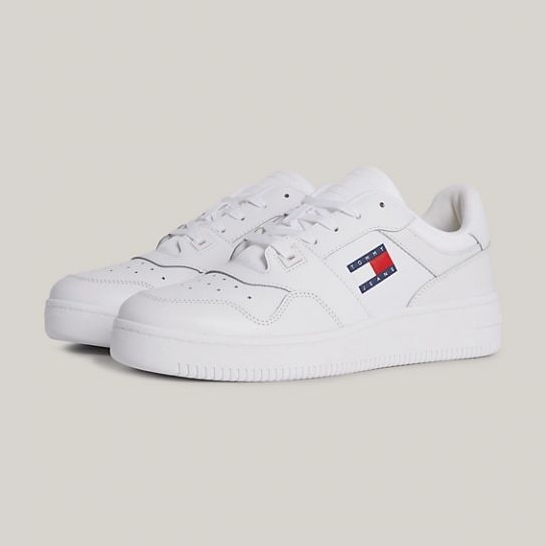 Tommy Hilfiger Retro Basket Ess M kengät EM0EM01395YBR valkoinen 1