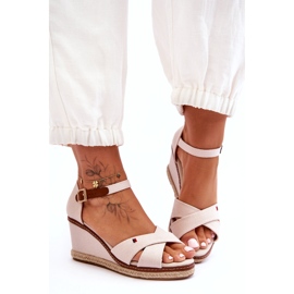Naisten Wedge Sandaalit Vaalea beige 3