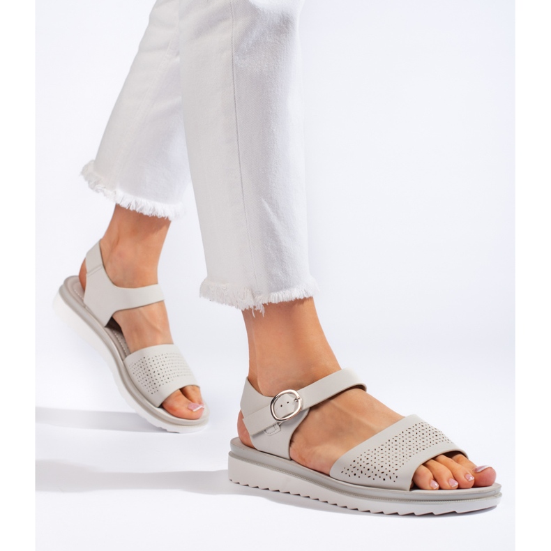 Sergio Leonen harmaat harjakattoiset sandaalit 1