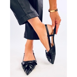 Candy Black avokorkoinen ballerina musta 2