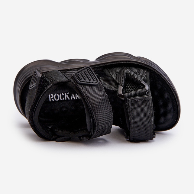 Lasten sandaalit tarrakiinnityksellä, musta Orretta 2