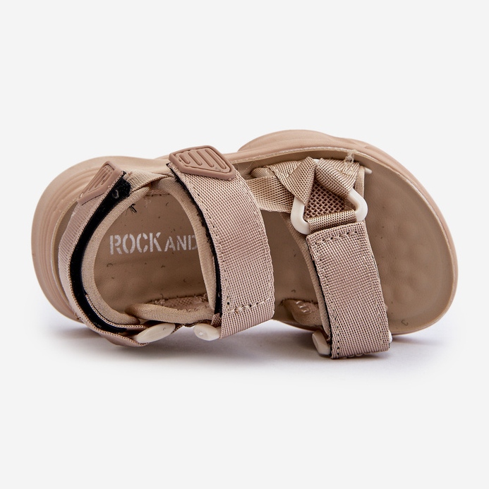 Lasten sandaalit tarrakiinnityksellä, beige Orretta 2