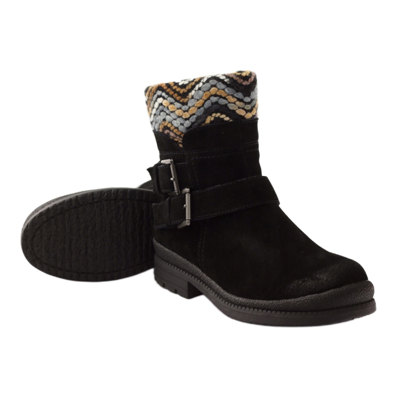 Nahkaeristetyt työntekijät Filippo 392 musta 3