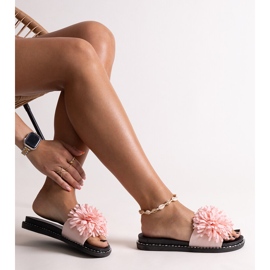 Levinan vaaleanpunaiset varvastossut kukilla vaaleanpunainen 1