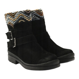 Nahkaeristetyt työntekijät Filippo 392 musta 4