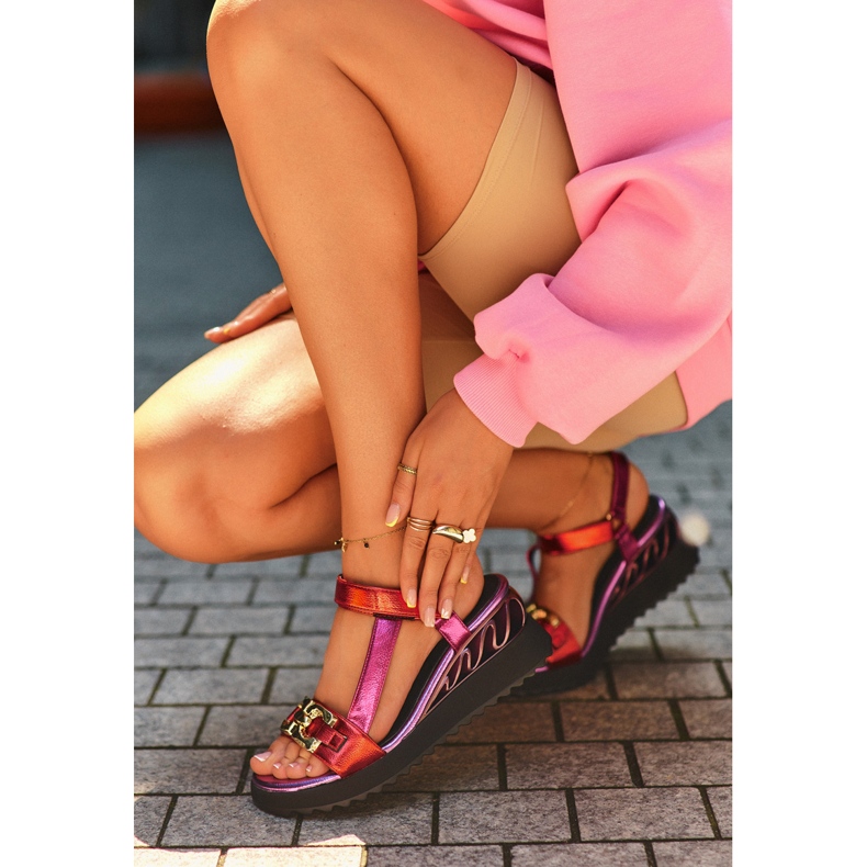 S.Barski Naisten kiila sandaalit D&amp;A CR954 Purppura violetti 2