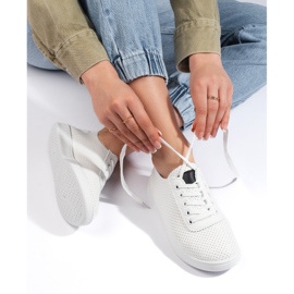 Seastar Naisten valkoiset harjakattoiset nauhakengät valkoinen 1