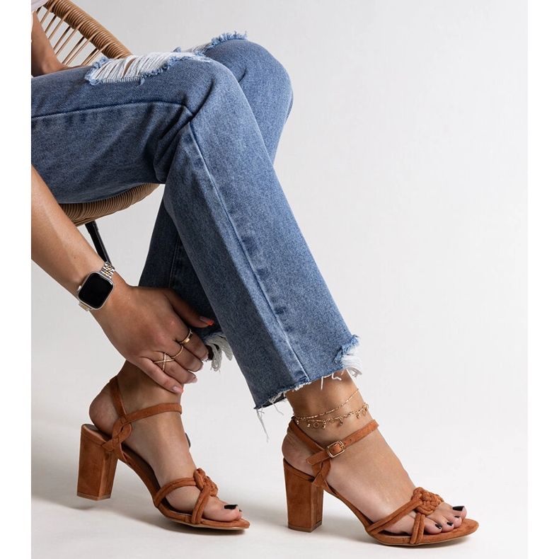 Shaman ruskeat korkokengät sandaalit 1