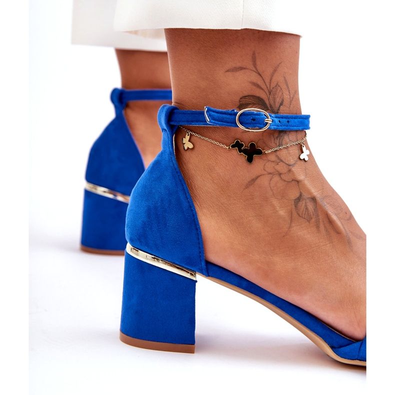 Seastar Essenza Blue Suede punottu sandaalit sininen 4