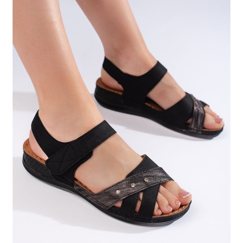 Vaaleansiniset naisten alustasandaalit sininen 1