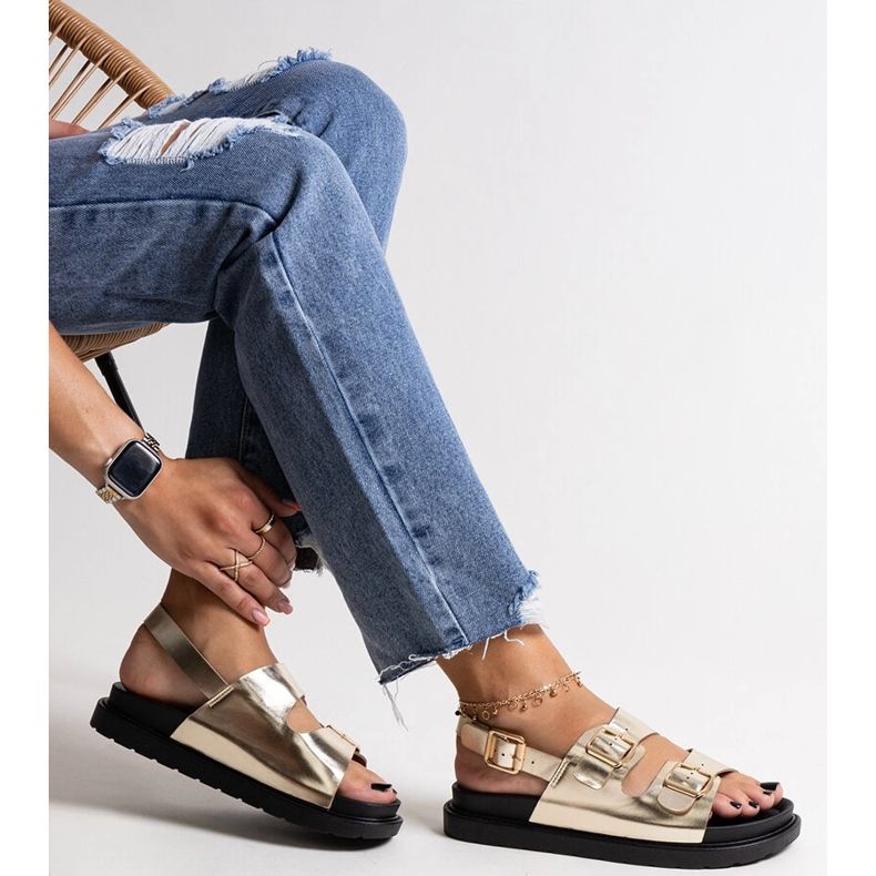 Basheran kullanväriset sandaalit kultainen 1 Basheran kullanväriset sandaalit kultainen 1