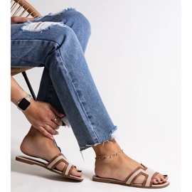 Ruskeat klassiset Baya varvastossut beige 1