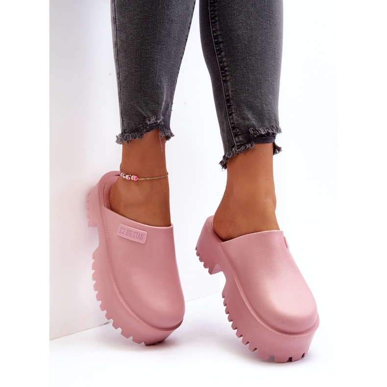 Naisten varvastossut massiivisella pohjalla Big Star NN274020 Pinkki vaaleanpunainen 1