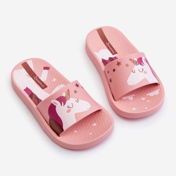 Tyttöjen varvastossut yksisarvisella 83474 Ipanema Urban V Slide Kids Pink vaaleanpunainen 2