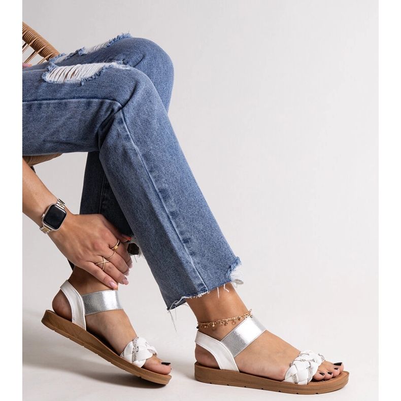 Valkoiset Aldona sandaalit valkoinen 1