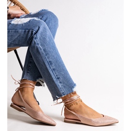 Tyylikkäät nauhalliset vaaleanpunaiset balettiasut strassikivillä vaaleanpunainen 1