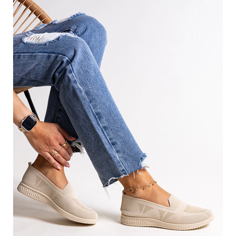 Beige Abadly-slip-on lenkkarit 1