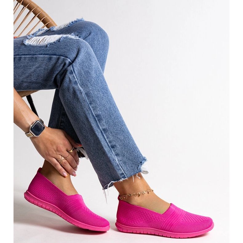 Tummanpunaiset Shalha-lenkkarit vaaleanpunainen 1