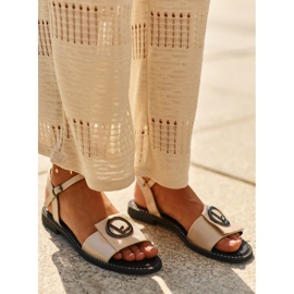 Naisten sandaalit koristeella S.Barski KV27-045 kultaa kultainen 1