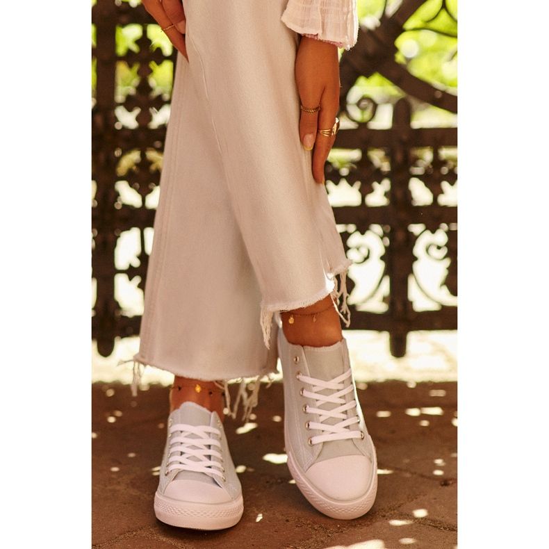 Naisten tekstiiliklassiset matalat tennarit Mint Lennabella sininen 1