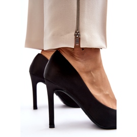 Sweet Shoes Mustat Fairine korkokengät rusetilla 4