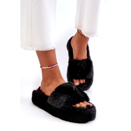 Naisten turkistossut Musta Stepia 1