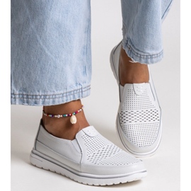 Vinceza valkoiset nahkakengät valkoinen 1