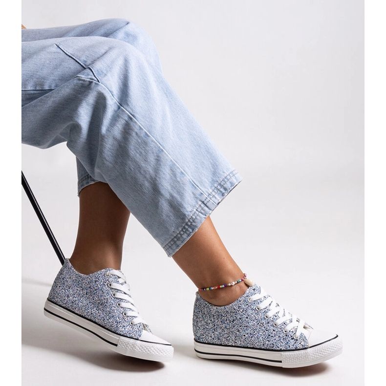 Bez marki Siniset kiiltävät Jadwa-lenkkarit sininen 1