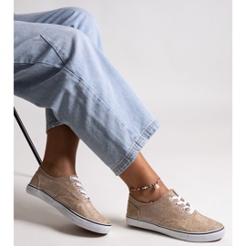 Kullankiiltävät Carroline-lenkkarit kultainen 1 Kullankiiltävät Carroline-lenkkarit kultainen 1