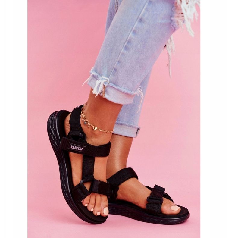 Naisten sandaalit Big Star Black FF274A600 musta 4