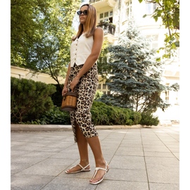 Valkoiset sandaalit Rabina eko-nahasta valkoinen 1