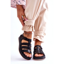 Naisten vegaaniset tarranauhasandaalit ZAXY JJ285017 musta 1