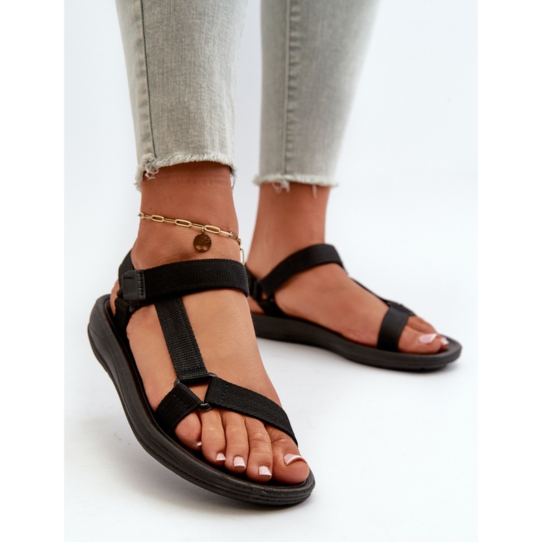 Naisten Urheilusandaalit Tarranauhalla Musta Vilari 2