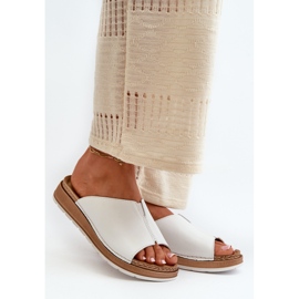 Mukavat naisten varvastossut Eco-nahasta Inblu GS0003I1 valkoinen 2