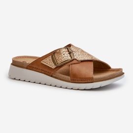 Mukavat naisten varvastossut soljella Inblu CN000032 Camel ruskea 4