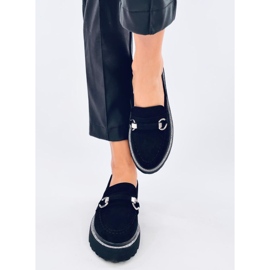 Sheady Mustat mokkasiinit korkealla pohjalla 1