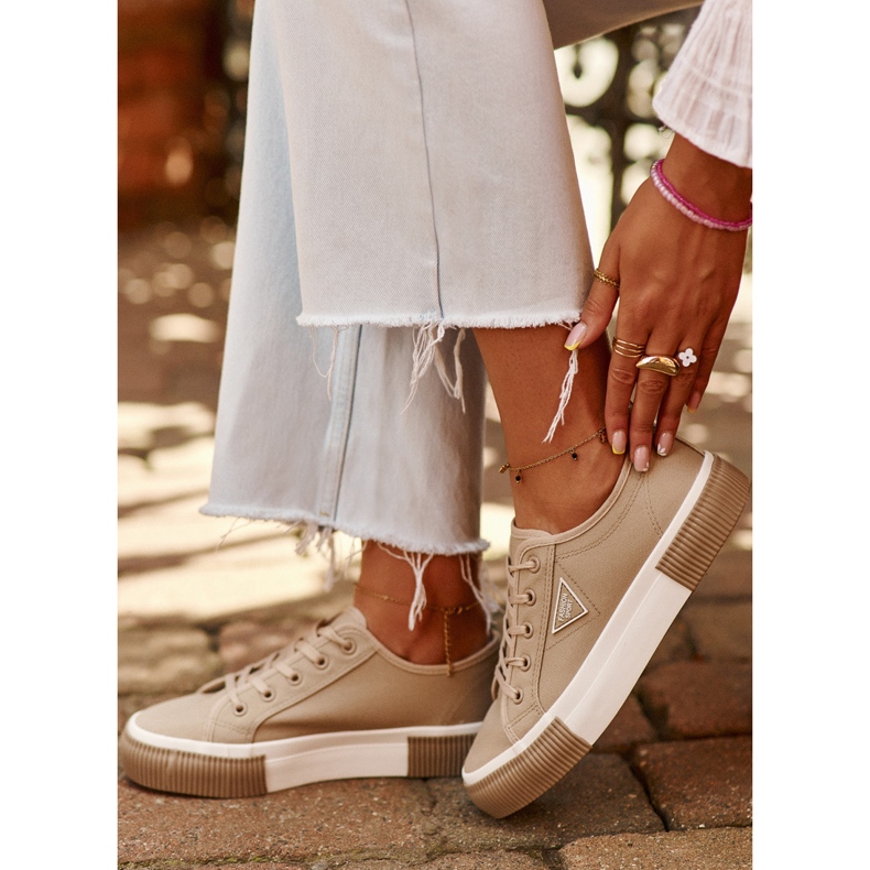 Naisten matalat tennarit, ruskea Enalae 1