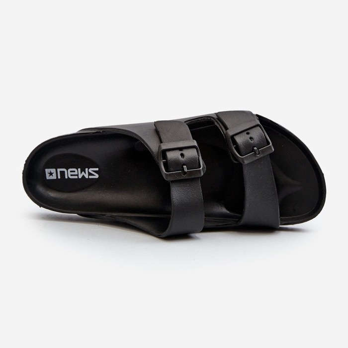 Miesten kevyet vaahtovarvastossut soljilla, musta Avatara 2