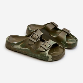 Kevyet poikien vaahtovarvastossut soljilla, tummanvihreä, Adirnaca 1