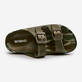 Kevyet poikien vaahtovarvastossut soljilla, tummanvihreä, Adirnaca 2