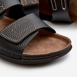 Mukavat miesten varvastossut tarranauhalla Inblu GV00002I musta 2