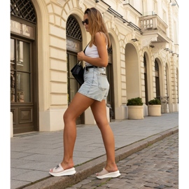 Vaaleanpunaiset muulit koristeellisella Maurla-kiilalla vaaleanpunainen 2