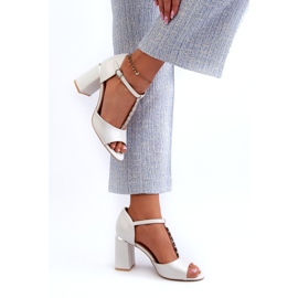 Vinceza Hopeiset korkeakorkoiset sandaalit kuutiozirkonialla hopea 3