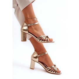 Evento Naisten kultaiset Pyrrette-korkokengät kultainen 1