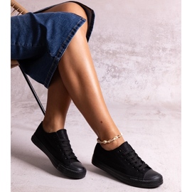 Mustat kiiltävät Rashidah-lenkkarit 1