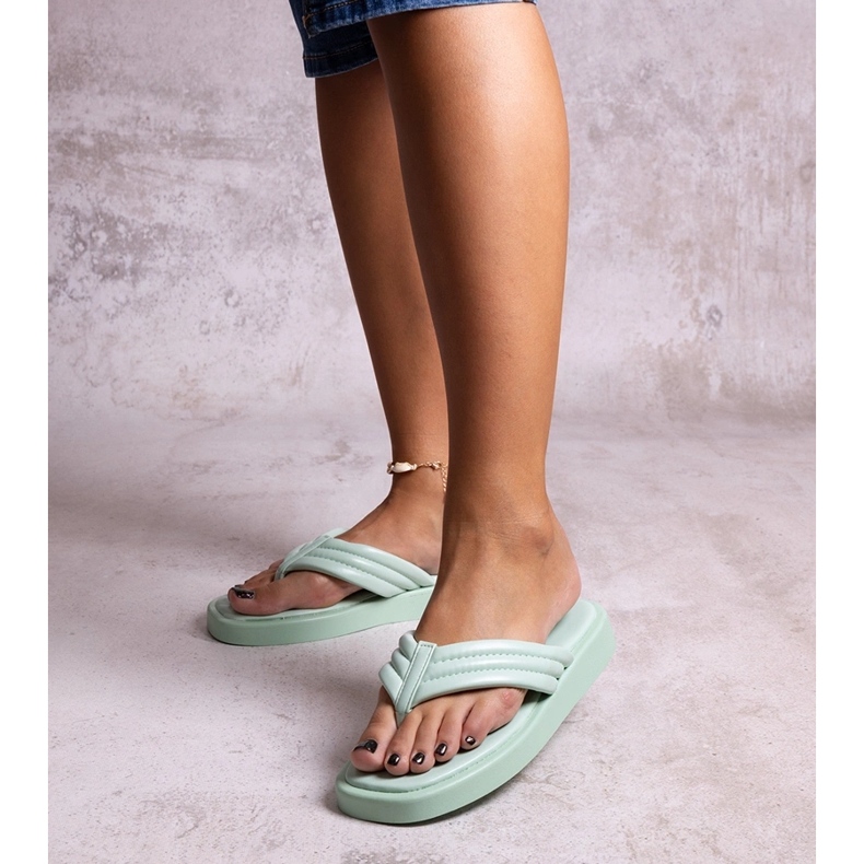 Vihreät Shishal-varvastossut 1