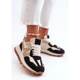 Naisten mustat Kalelia urheilukengät tennarit 2