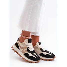 Naisten mustat Kalelia urheilukengät tennarit 1