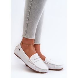 Naisten Eco Leather Moccasins White Rerteria valkoinen 1