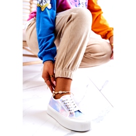 Matalat naisten lenkkarit Blue-Pink-alustalla monivärinen 2